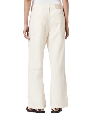 Tay Mid Rise Carpenter Jeans in Ecru White