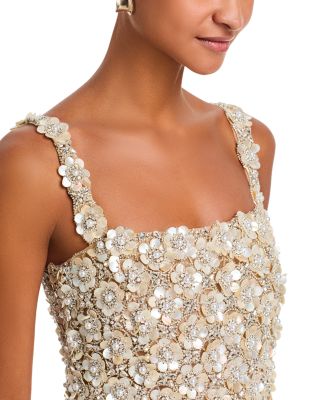 Mother of Pearl Embroidered Shift Dress