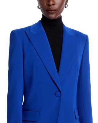 Peak Lapel Blazer & Gates Full Leg Pants