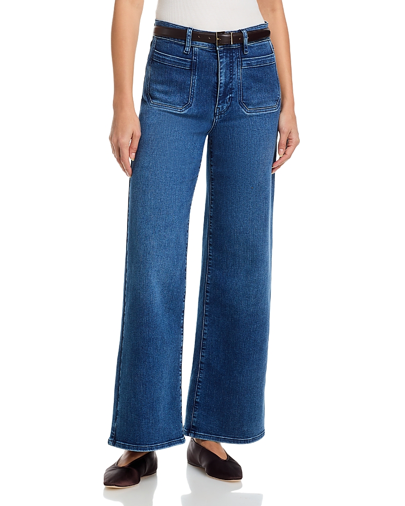 Frame Le Slim Palazzo Modernist Pocket Jeans in Iberia