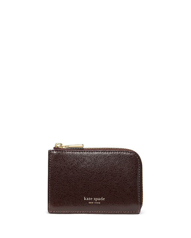 Kate Spade New York Mini Zip Up Card Case In Brown