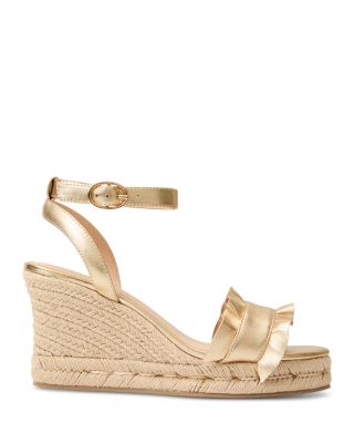 Women's Rozette Ruffle Wedge Sandals