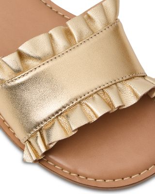 Women's Rozette Ruffle Slides