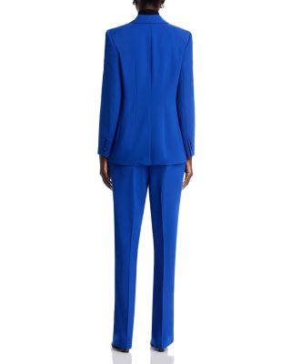 Peak Lapel Blazer & Gates Full Leg Pants