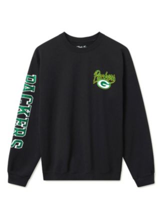  Unisex NFL Green Bay Packers Glitter Flea Market Crew Fleece Sweatshirt