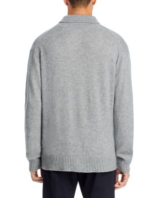 Hadone Relaxed Fit Wool Polo Sweater