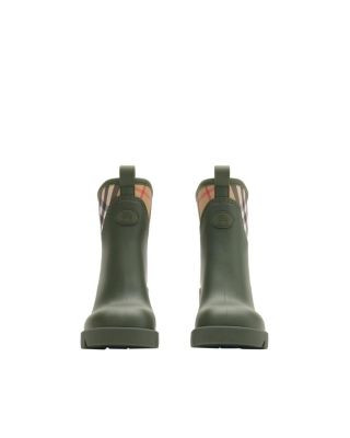 Women&#39;s Rubber Marsh Stamp Heeled Low Boots