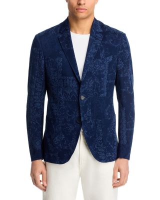Bandana Print Jersey Sport Coat