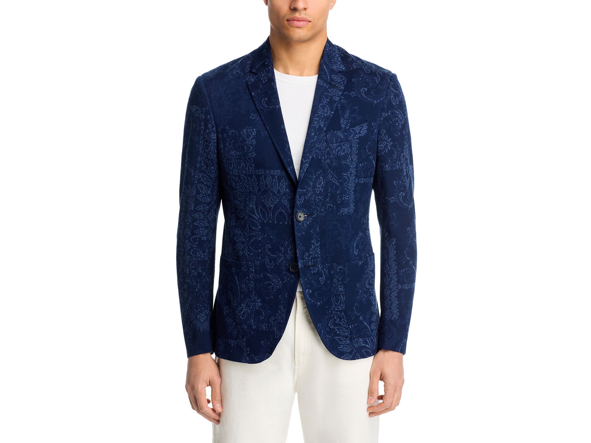 Bandana Print Jersey Sport Coat — Image 3