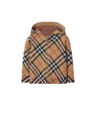 Check Wool Zip Hoodie - Baby