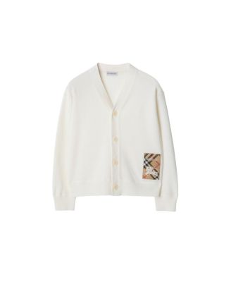 Girls' Check Label Wool Cardigan - Little Kid, Big Kid