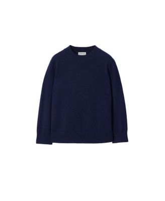 Unisex Check Patch Wool Cashmere Sweater