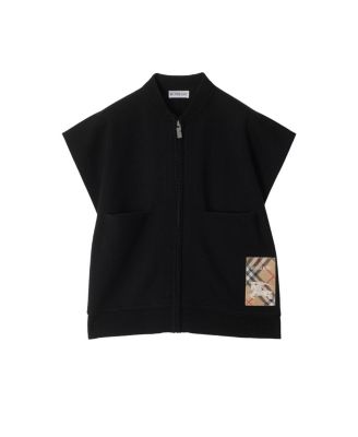 Girls' Check Label Wool Blend Cape - Baby