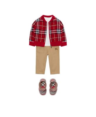Check Wool Bomber Jacket - Baby