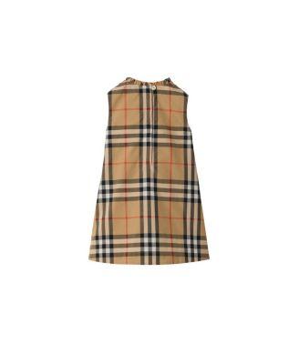  Girls' Check Cotton Poplin Dress - Baby