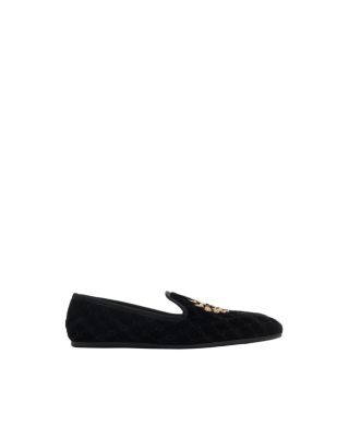  Women's Quilted Velvet Estate Slippers