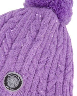 Girls' Lined Winter Hat with Pompom - Little Kid, Big Kid
