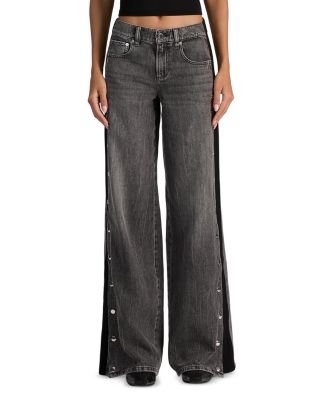 Amazing Low Rise Wide Leg Jeans in Vintage Black