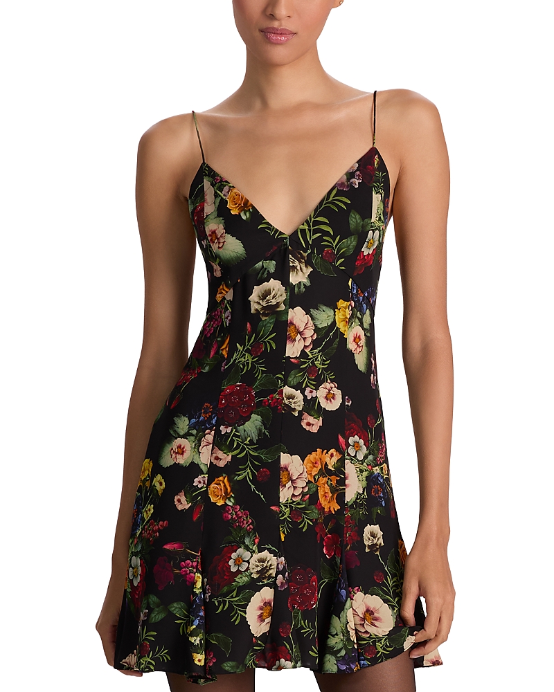 Alice And Olivia Julietta Slip Mini Dress In Multi