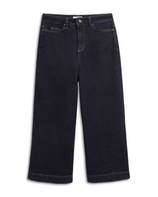 Brinley High Rise Cropped Wide Leg Jeans in Indigo