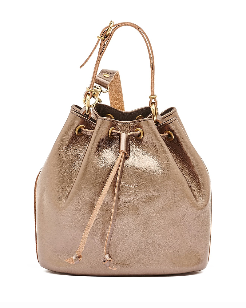 Il Bisonte Classic Leather Bucket Bag