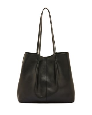 Nina Large Pleated Leather Tote