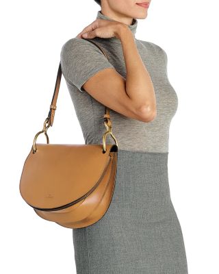 Consuelo Brass Ring Leather Crossbody