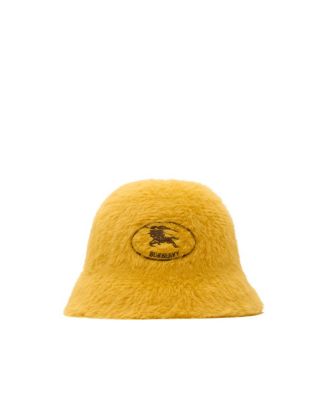 Knight Stamp Faux Fur Bucket Hat