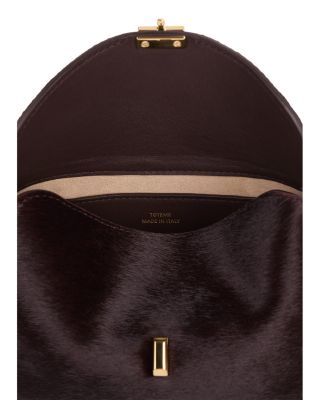 Mini T-Lock Calf Hair Clutch