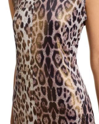 Leopard Fitted Maxi Dress