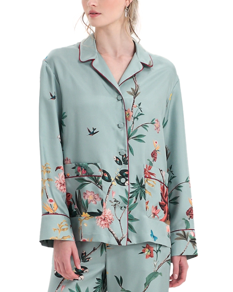 La DoubleJ Silk Pajama Shirt