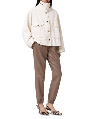 Jen Leather Jogger Pants