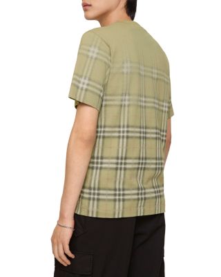 Gradient Check Cotton Tee