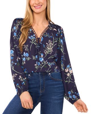 Pleated Shoulder Ring Trim Top