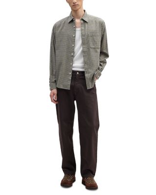 Deon Long Sleeve Button Front Flannel Shirt