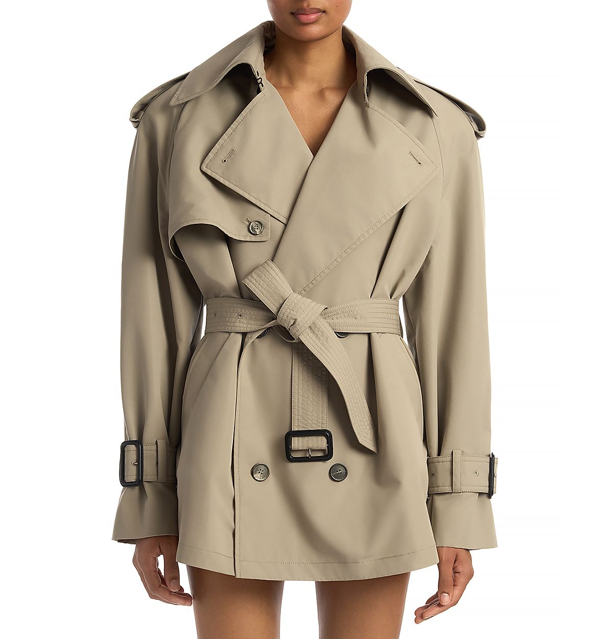 Wardrobe. nyc Clean Mini Trench Coat