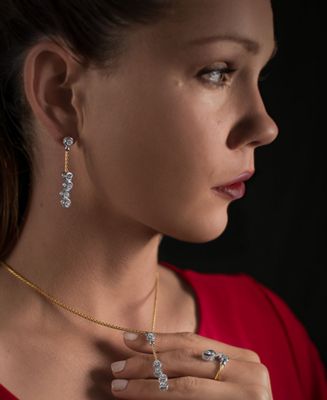 Day Diamonds Multi Drop Earrings, 2.66 TCW Lab Grown Diamonds