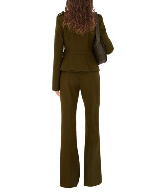 Nylon Wool Blend Tailored Jacket