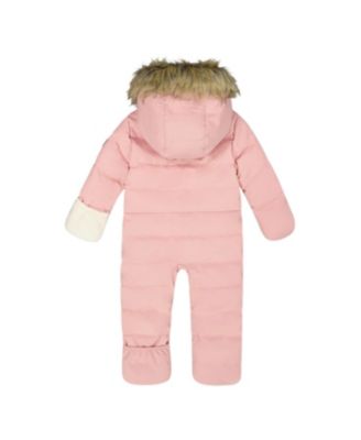 Girls' One-Piece Snug Snowsuit Designed for Car Seat - Baby