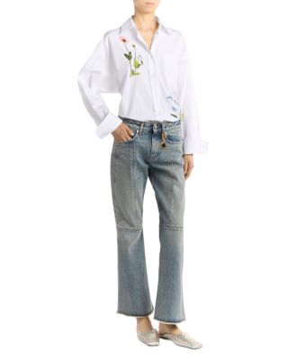 Kick Flare Jeans in Mid Blue