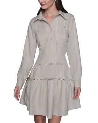 A Line Long Sleeve Dress