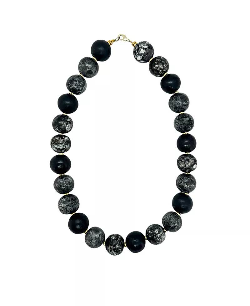 Kazuri Pomsky Necklace
