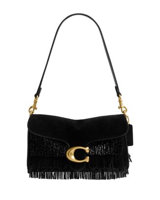 COACH Tabby 26 Crystal Beaded Fringe Shoulder Bag | Bloomingdale's