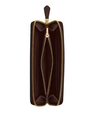 New York Slim Accordion Leather Zip Wallet