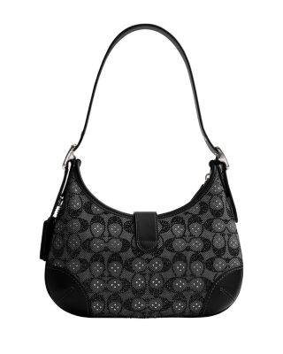 Hamptons Hobo Bag in Crystal Signature Jacquard 
