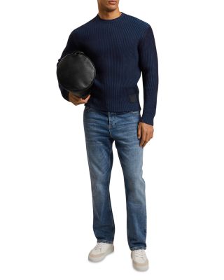 Timmno Long Sleeve Plated Rib Sweater