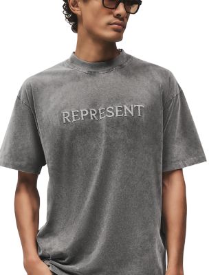 Embroidered Serif Logo Tee