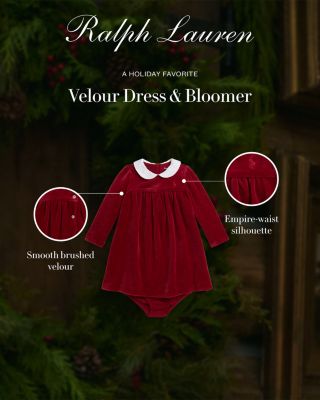 Girls&#39; Velour Dress &amp; Bloomer - Baby