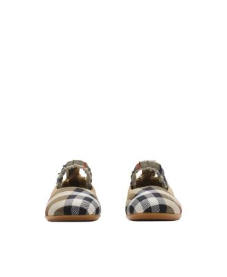 Unisex Check Ballerinas - Big Kid