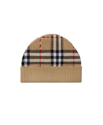 Unisex Check Wool Beanie
